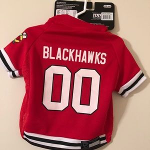 CHICAGO BLACKHAWKS NHL Pets First Licensed Dog Pet Hockey Jersey